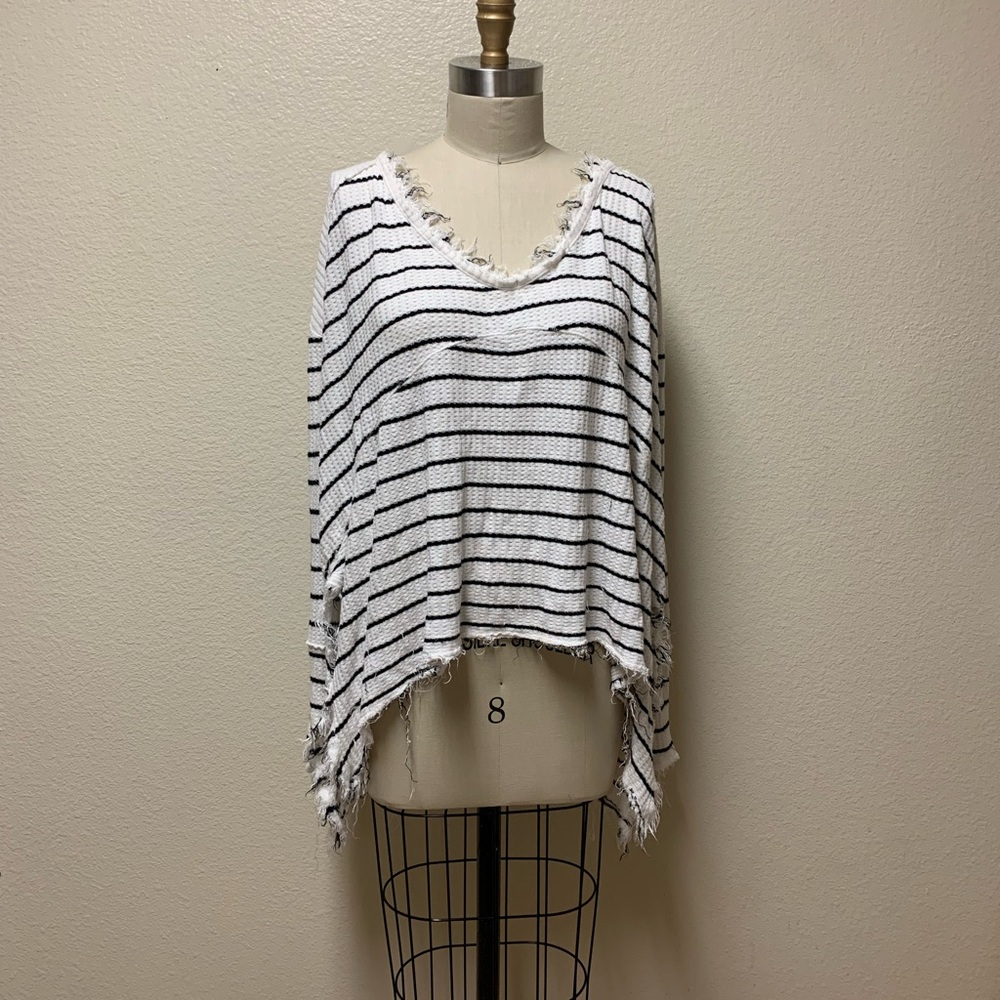 Free People Oversized Stripe Sweater